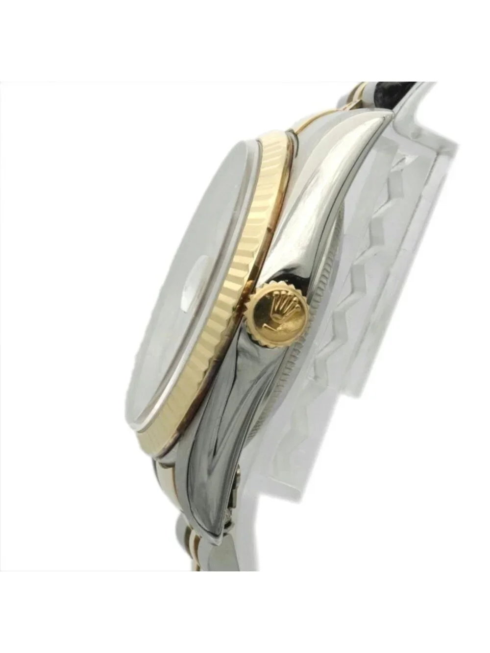 Rolex Role Datejust Diamond 18k Yellow Gold Automatic White Watch